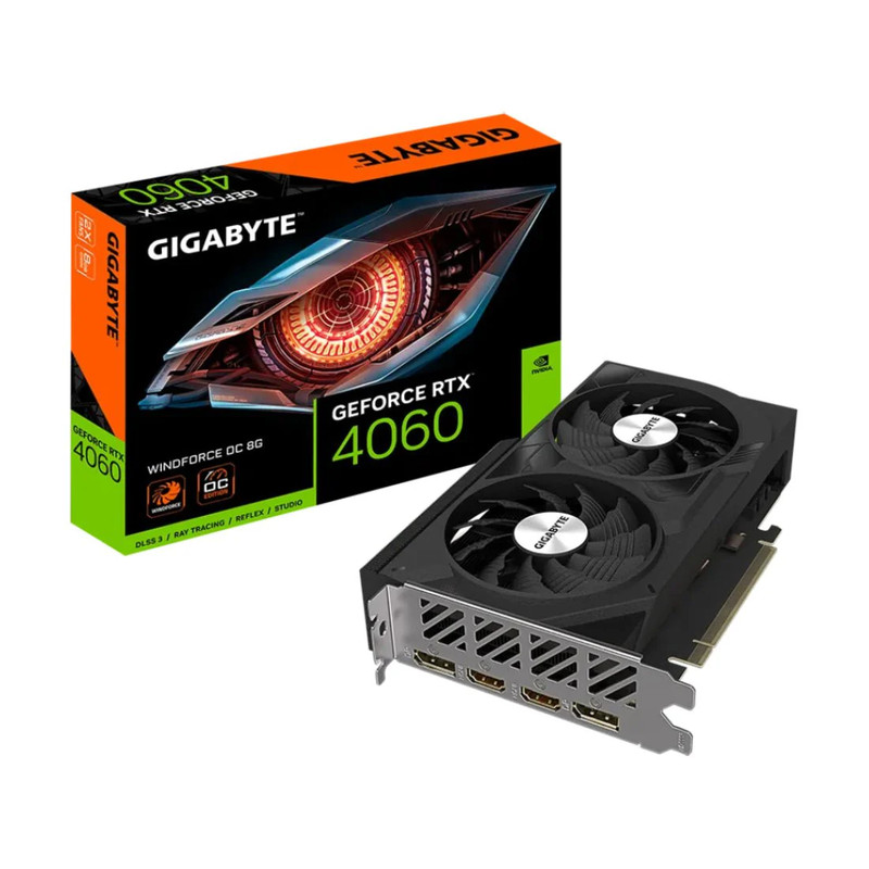 Gigabyte GeForce RTX 4060 WINDFORCE OC 8GB GDDR6 Graphics Card -  كرت الشاشة